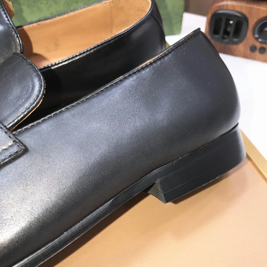 Men's shoes 💰580💰[GUCCI—Gucci] The latest high-end version of Gucci. Official website new model. Available at the same time at counters, the uppers are made of original cowhide imported from Italy/matched with the original special material splicing design concept; "highlight, high-end, grade, extravagance" and exquisite workmanship (original mesh fabric) sole: original factory special outsole size (38-45) (custom-made 45 non-returnable)